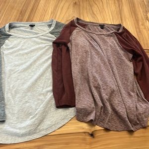 JCrew Baseball Shirts Set of 2